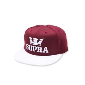 Supra ABOVE SNAP Hats Maroon/White | AU-58118